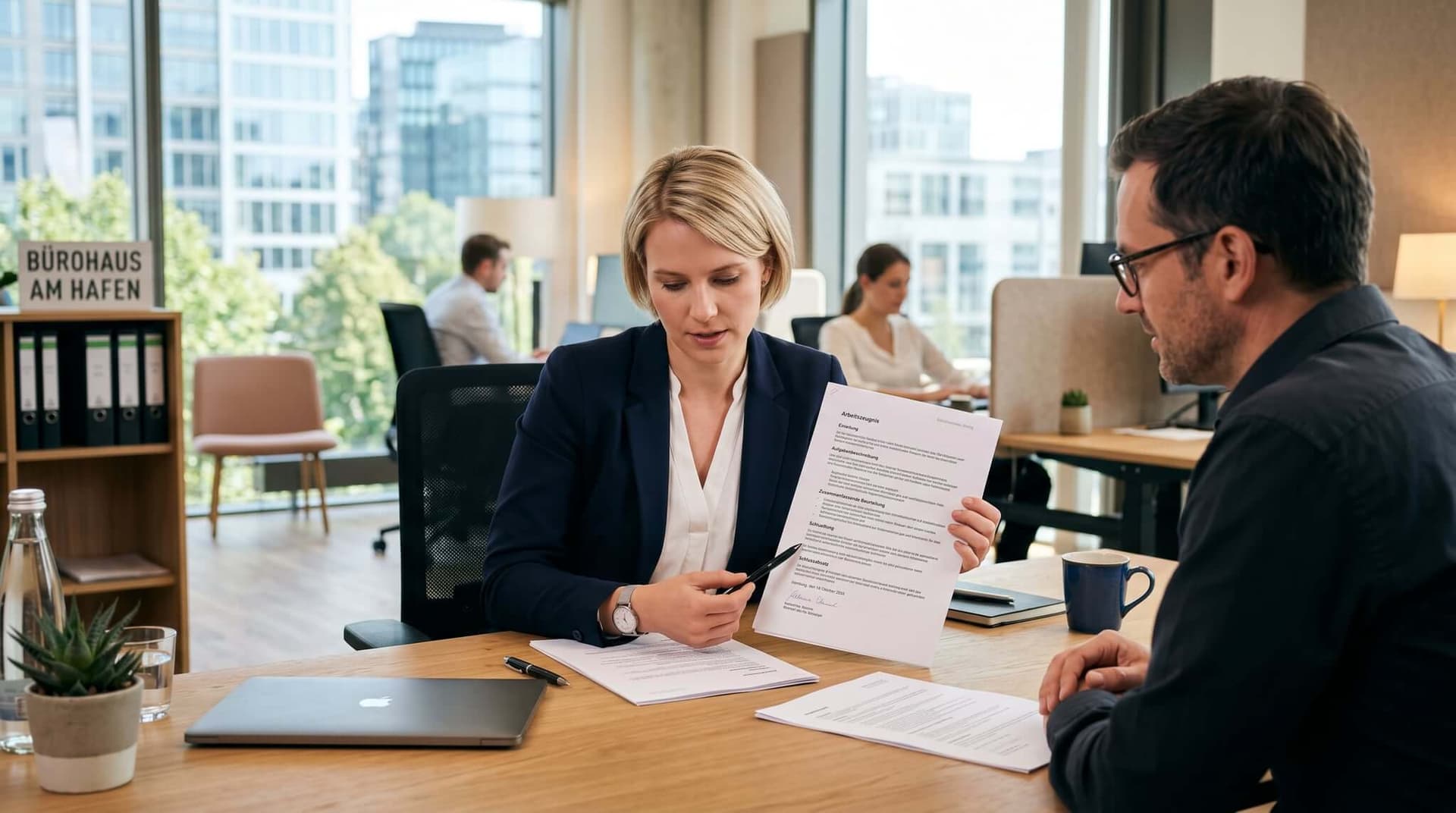 Arbeitszeugnis Aufbau 2026 — alle Bestandteile mit Beispielen und Mustertext