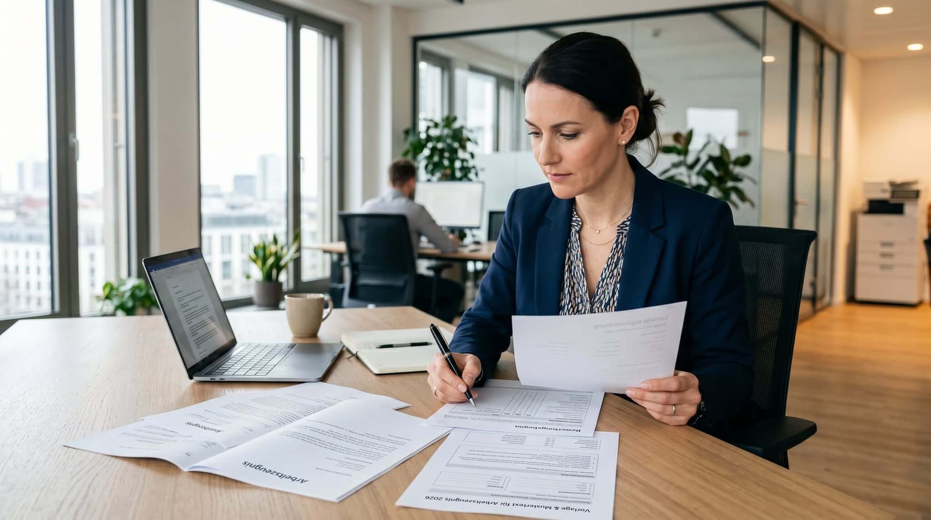 Arbeitszeugnis Noten 2026 — sehr gut bis mangelhaft mit Vorlage und Mustertext